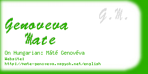 genoveva mate business card