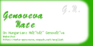 genoveva mate business card